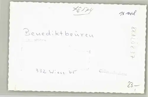 Benediktbeuern Benediktbeuern  ungelaufen ca. 1965 / Benediktbeuern /Bad Toelz-Wolfratshausen LKR