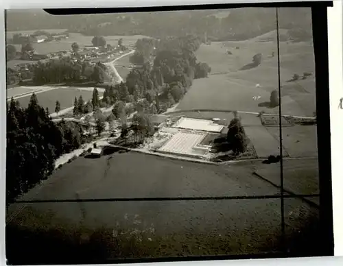 Benediktbeuern Fliegeraufnahme Schwimmbad o 1971