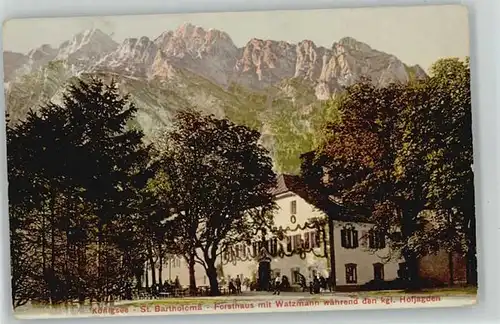 Koenigssee Koenigssee Berchtesgaden St. Bartholomae x 1910 / Schoenau a.Koenigssee /Berchtesgadener Land LKR