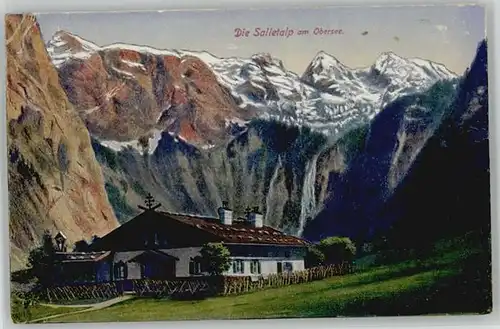 Koenigssee Koenigssee Berchtesgaden Salletalp Obersee ungelaufen ca. 1920 / Schoenau am Koenigssee /Berchtesgadener Land LKR