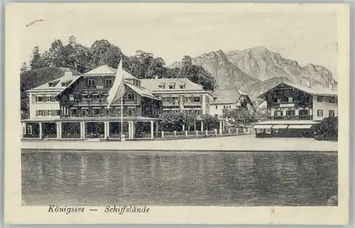 Koenigssee Koenigssee Berchtesgaden  x 1922 / Schoenau a.Koenigssee /Berchtesgadener Land LKR