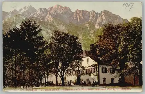 Koenigssee Koenigssee Berchtesgaden St. Bartholomae o 1907 / Schoenau a.Koenigssee /Berchtesgadener Land LKR