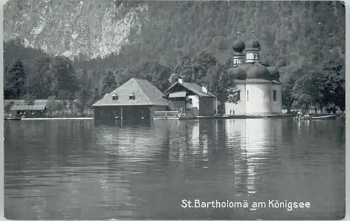 Koenigssee Koenigssee Berchtesgaden St. Bartholomae o 1927 / Schoenau a.Koenigssee /Berchtesgadener Land LKR