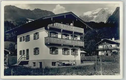 Koenigssee Koenigssee Berchtesgaden Haus Bergblick ungelaufen ca. 1930 / Schoenau am Koenigssee /Berchtesgadener Land LKR