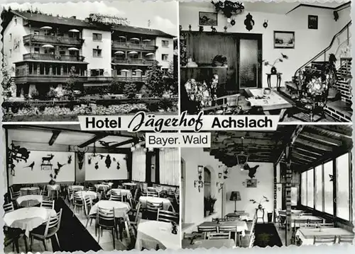 Achslach Achslach Regen Hotel Jaegerhof ungelaufen ca. 1965 / Achslach /Regen LKR
