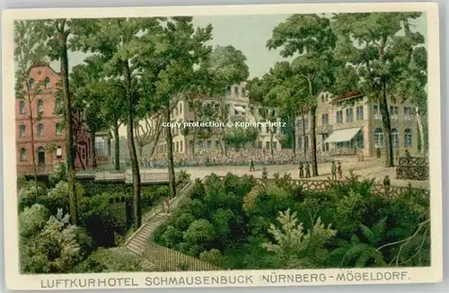 Nuernberg Hotel Schmausenbuck Moegeldorf x 1914