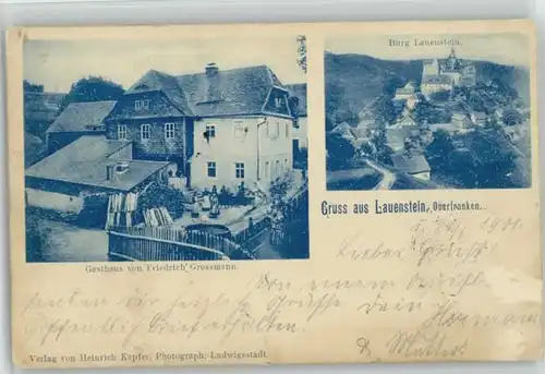 Lauenstein Oberfranken Lauenstein Oberfranken Burg Lauenstein Gasthaus Friedrich Grossmann x / Ludwigsstadt /Kronach LKR