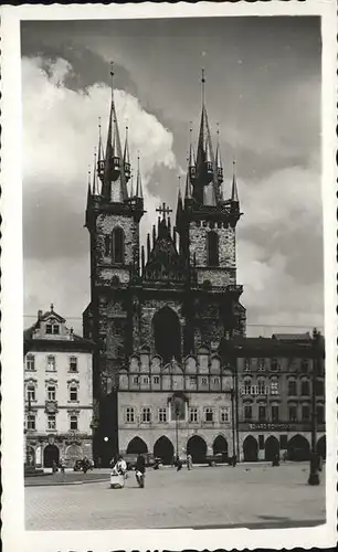 Prag Prahy Prague Tynsky chram Theinkirche Altstaedter Ring Feldpost Kat. Praha