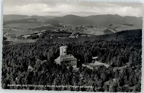 Winterberg Hochsauerland Winterberg Westfalen Fliegeraufnahme Astenturm * / Winterberg /Hochsauerlandkreis LKR