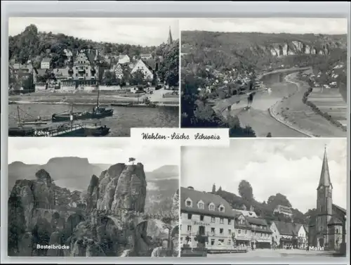 Wehlen Sachsen Wehlen Basteibruecke  * / Wehlen /Saechsische Schweiz-Osterzgebirge LKR