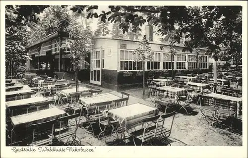 Berlin Berlin Gaststaette Waldhuette Nikolassee * / Berlin /Berlin Stadtkreis