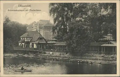 Duesseldorf Duesseldorf Schwanenspiegel Fischerhaus x / Duesseldorf /Duesseldorf Stadtkreis