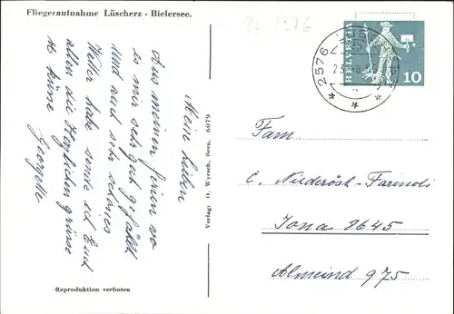 Luescherz Luescherz Fliegeraufnahme x / Luescherz /Bz. Erlach