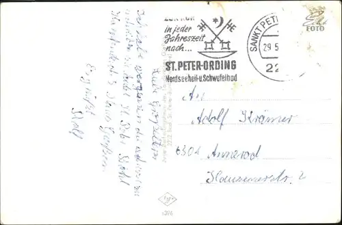 St Peter-Ording St Peter-Ording [Stempelabschlag] Fliegeraufnahme x / Sankt Peter-Ording /Nordfriesland LKR