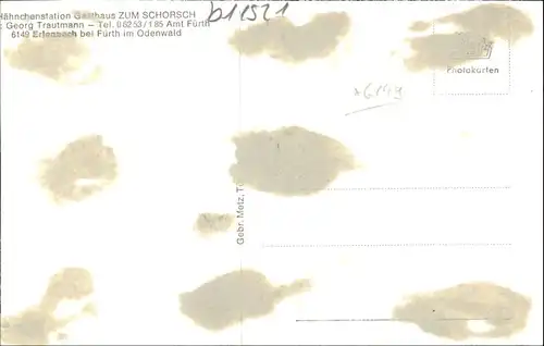 Erlenbach Bergstrasse Erlenbach Bergstrasse Gasthaus zum Schorsch * / Fuerth /Bergstrasse LKR