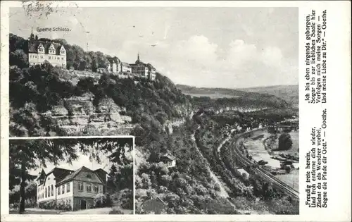 Tautenburg Tautenburg [Stempelabschlag] Goethe Schloss Restaurant zum Schiesshaus x / Tautenburg /Saale-Holzland-Kreis LKR