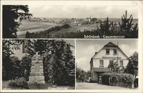 Schoenbach Vogtland Schoenbach Vogtland Restaurant zur Post * / Neumark Sachsen /Vogtlandkreis LKR