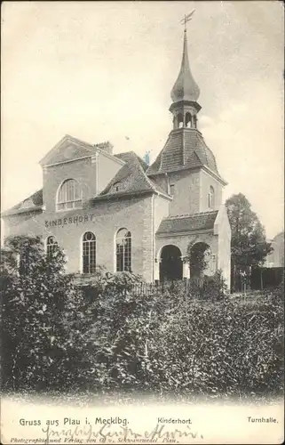 Plauen Vogtland Plau Kinderhort Turnhalle x / Plauen /Vogtlandkreis LKR