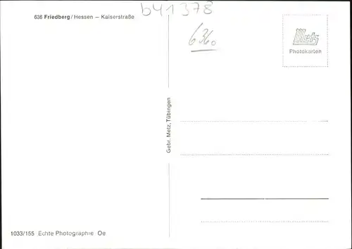 Friedberg Hessen Friedberg Hessen Kaiserstrasse * / Friedberg (Hessen) /Wetteraukreis LKR