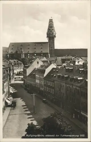 Schneeberg Erzgebirge [Verlag Arno Fischer] Schneeberg  St Wolfgangs Kirche  * / Schneeberg /Erzgebirgskreis LKR