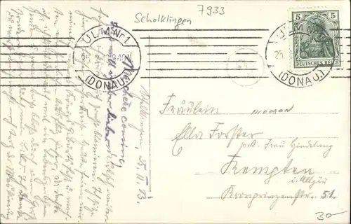 Schelklingen Schelklingen [Handschriftlich] x / Schelklingen /Alb-Donau-Kreis LKR