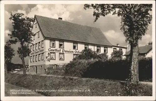 Schoenwald Schwarzwald Schoenwald Gasthof Pension Zum Ochsen * / Schoenwald im Schwarzwald /Schwarzwald-Baar-Kreis LKR