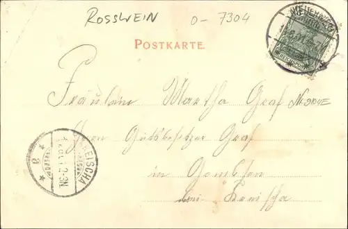 Rosswein Rosswein Saenger Kuenstlerjubilaeum Wilh. Brauer x / Rosswein /Mittelsachsen LKR