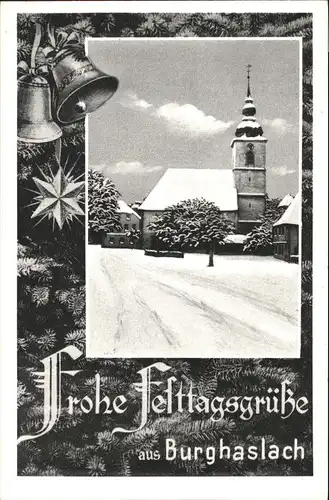 Burghaslach Burghaslach Weihnachtskarte * / Burghaslach /Neustadt Aisch-Bad Windsheim LKR