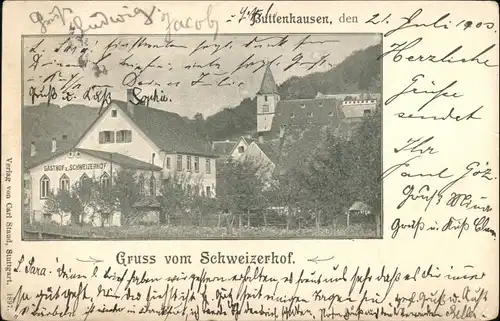 Buttenhausen Buttenhausen Gasthof zum Schweizerhof x / Muensingen /Reutlingen LKR