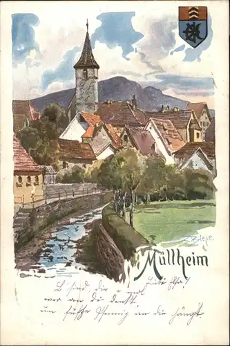 Muellheim Baden Muellheim Kuenstler C. Biese x / Muellheim /Breisgau-Hochschwarzwald LKR