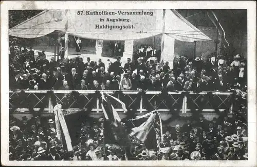 Augsburg Augsburg Katholiken Versammlung Huldigungsakt x / Augsburg /Augsburg LKR