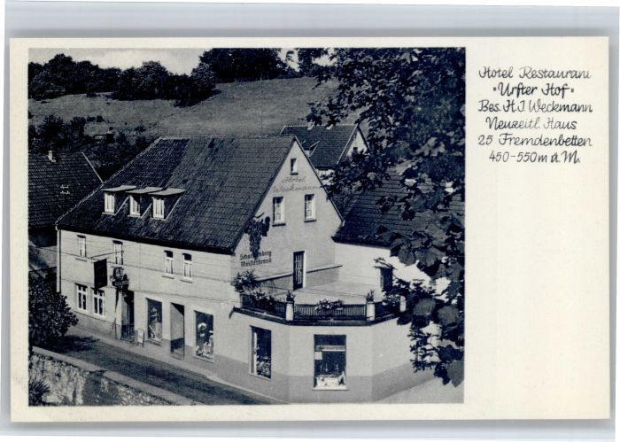 Urft Urft Verlag H J Weckmann Hotel Restaurant Urfter Hof