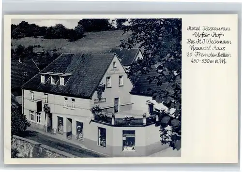 Urft Urft [Verlag H. J. Weckmann] Hotel Restaurant Urfter Hof * / Kall /Euskirchen LKR