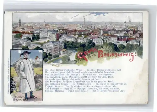 Braunschweig Braunschweig Tracht Gedicht * / Braunschweig /Braunschweig Stadtkreis