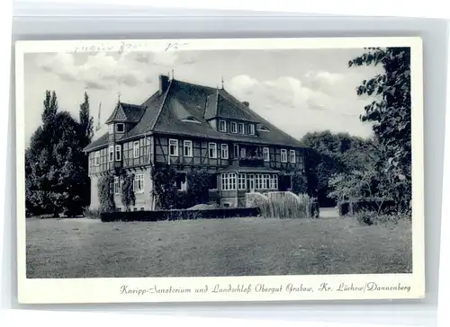 Dannenberg Elbe Dannenberg Sanatorium Landschloss Obergut Grabow x / Dannenberg (Elbe) /Luechow-Dannenberg LKR