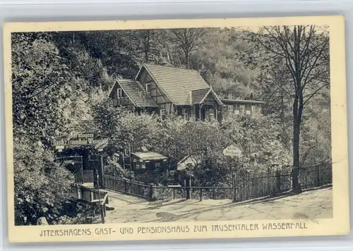 Herges-Vogtei Herges-Vogtei [Stempelabschlag] Trusetal Wasserfall Gasthaus Pension x / Trusetal /Schmalkalden-Meiningen LKR