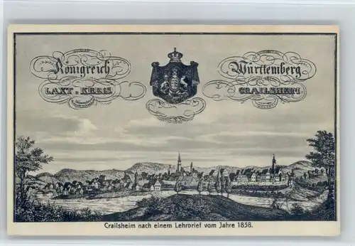 Crailsheim Crailsheim anno 1838 x / Crailsheim /Schwaebisch Hall LKR