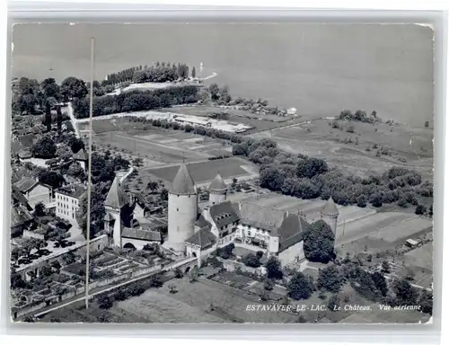 Estavayer-le-Lac Estavayer-le-Lac Fliegeraufnahme x / Estavayer-le-Lac /Bz. La Broye