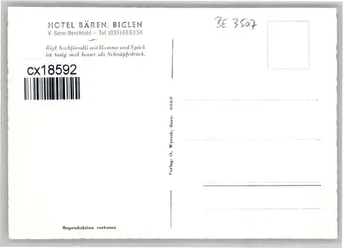 Biglen Biglen Hotel Baeren * / Biglen /Bz. Konolfingen