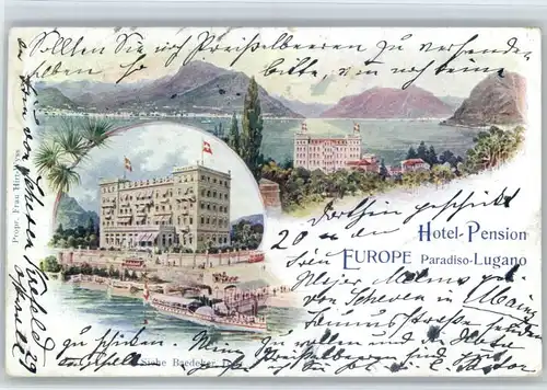 Lugano TI Lugano Hotel Pension Europe x / Lugano /Bz. Lugano City