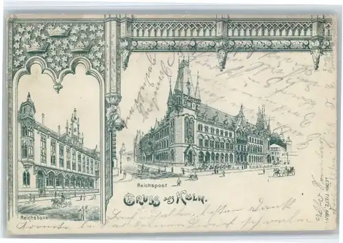 Koeln Rhein Koeln Reichsbank Reichspost x /  /