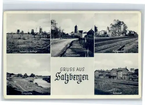 Salzbergen Salzbergen Bahnhof Kirche  x / Salzbergen /Emsland LKR