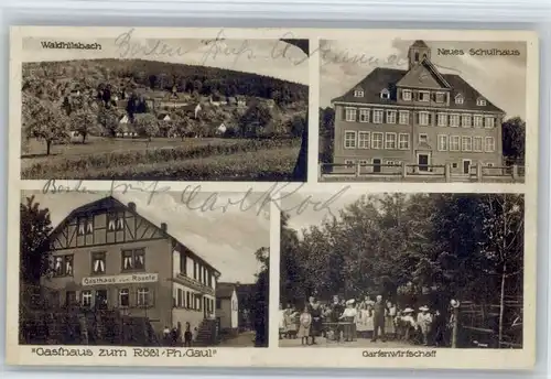 Waldhilsbach Waldhilsbach Gasthaus Roessl Schule  x / Neckargemuend /Heidelberg Stadtkreis