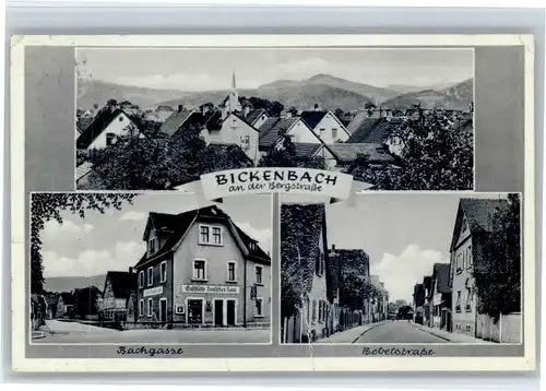 Bickenbach Bergstrasse Bickenbach Bergstrasse Bachgasse Bebelstrasse x / Bickenbach /Darmstadt-Dieburg LKR