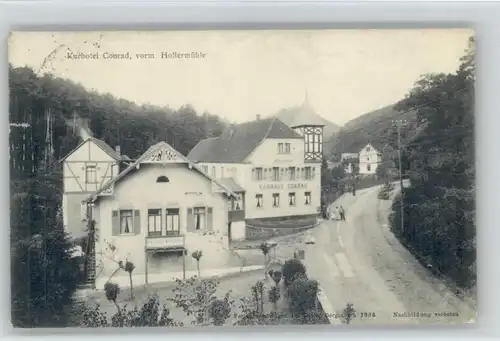 Bad Bergzabern Bad Bergzabern [Stempelabschlag] Hotel Conrad Hollermuehle x / Bad Bergzabern /Suedliche Weinstrasse LKR