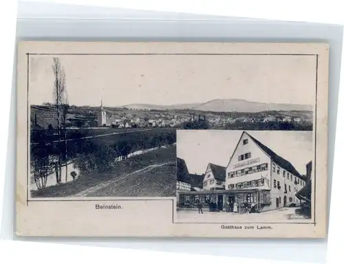 Beinstein Beinstein Gasthaus zum Lamm x / Waiblingen /Rems-Murr-Kreis LKR