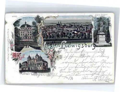 Ludwigsburg Ludwigsburg Schloss Favorite Schiller-Denkmal x / Ludwigsburg /Ludwigsburg LKR