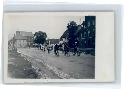 Gerstetten Gerstetten [handschriftlich] Radfahrer Korso * / Gerstetten /Heidenheim LKR