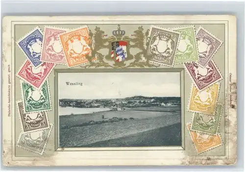 Wessling Wessling Briefmarken Praegedruck  * / Wessling /Starnberg LKR