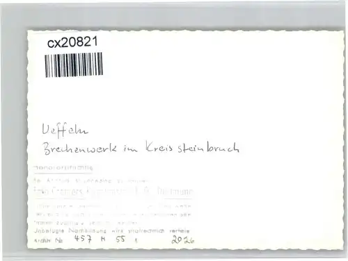 Ueffeln Ueffeln Brechenwerk Steinbruch * / Bramsche /Osnabrueck LKR